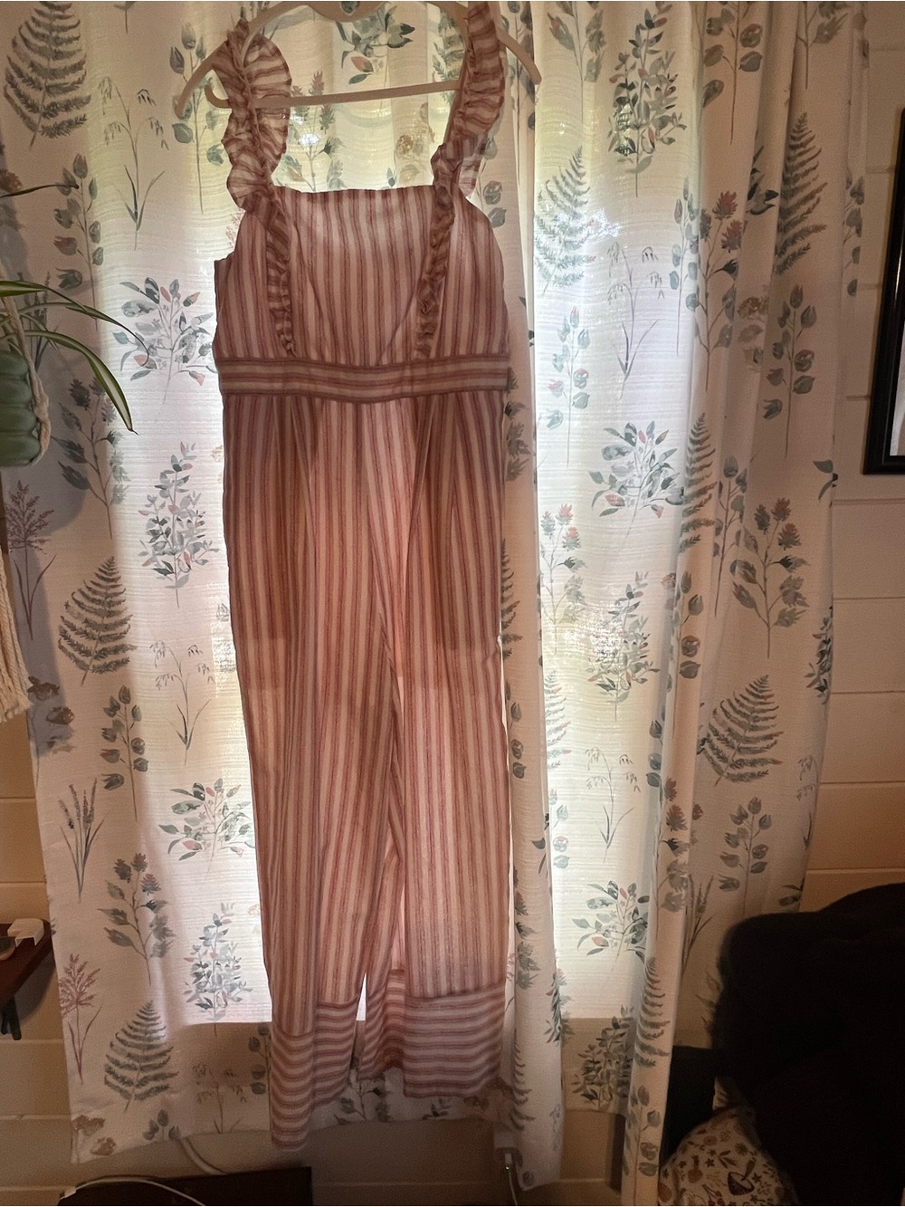 Linen blend jumpsuit